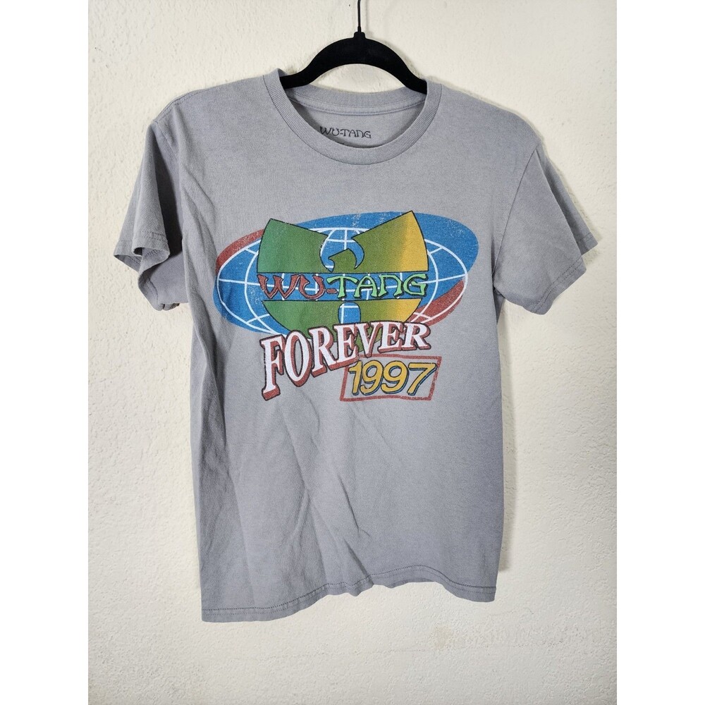 Wu-Tang Clan Mens T-Shirt S Gray Cotton Forever 1997 Graphic Tee Reprint